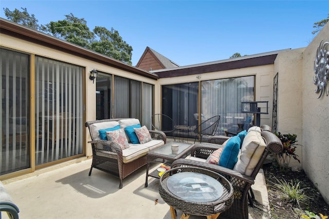 view of patio / terrace with outdoor lounge area