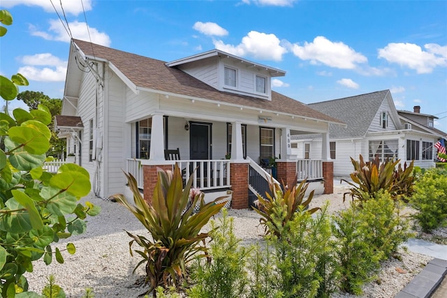 bungalow-style home with covered porch