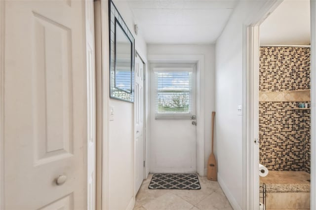 interior space featuring tile patterned floors