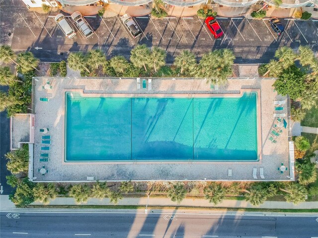 18399 Gulf Blvd Unit 372, Indian Shores, FL 33785 - drone / aerial view of a pool