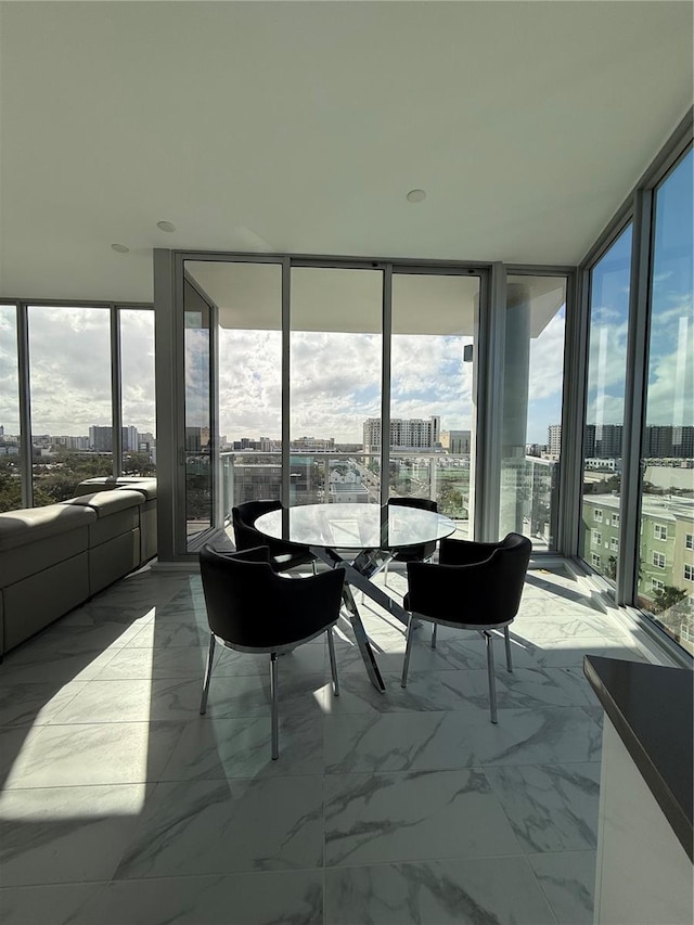 view of sunroom / solarium