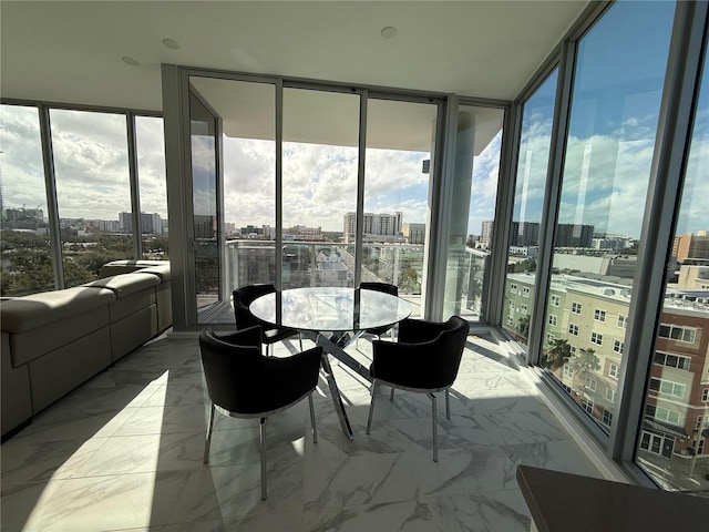 view of sunroom / solarium