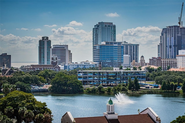 water view featuring a view of city