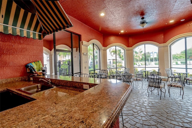 kitchen featuring sink