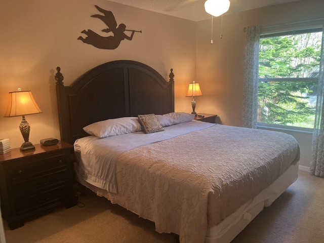 bedroom featuring carpet flooring