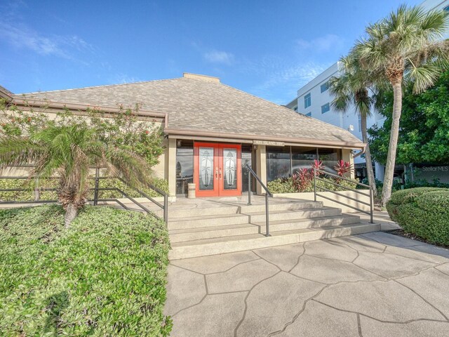 view of front of home with french doors