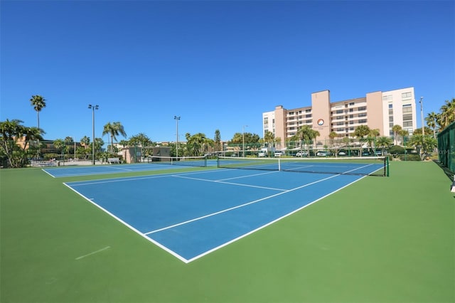 view of tennis court