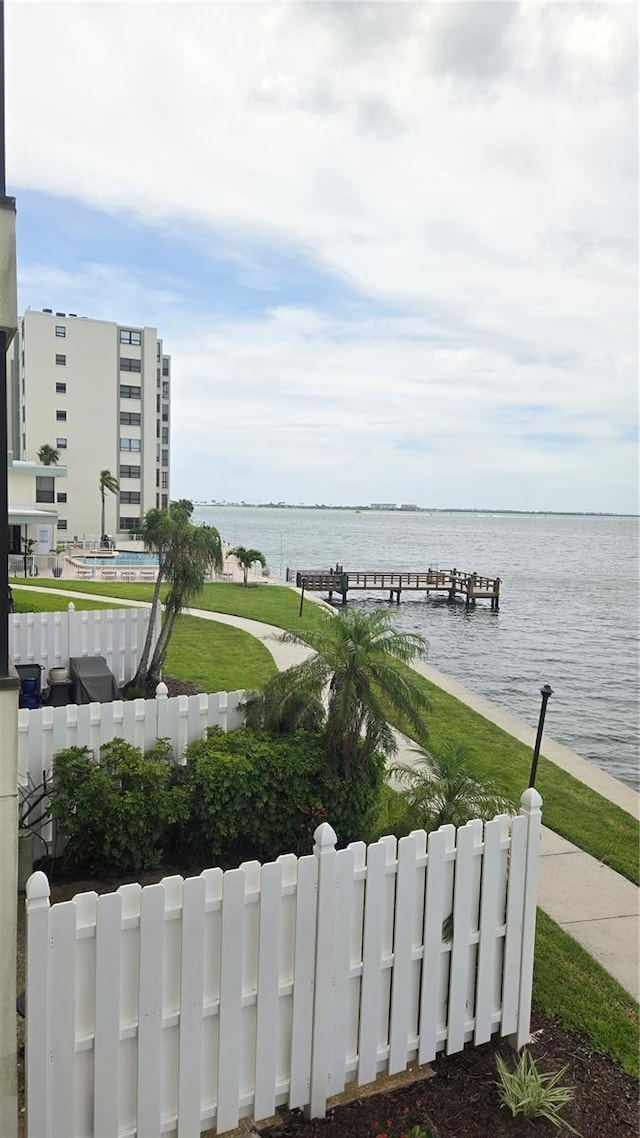 300 Woodette Dr Unit 202B, Dunedin, FL 34698 - water view featuring a boat dock