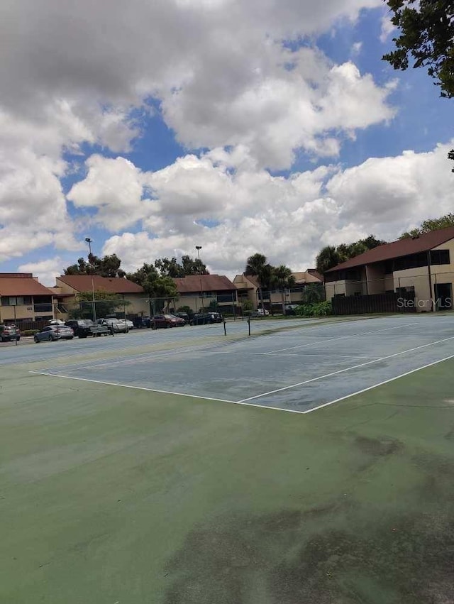 view of tennis court