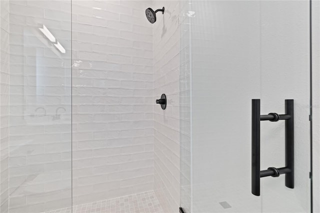 room details with a shower with door