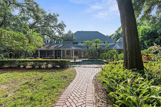 view of rear view of property