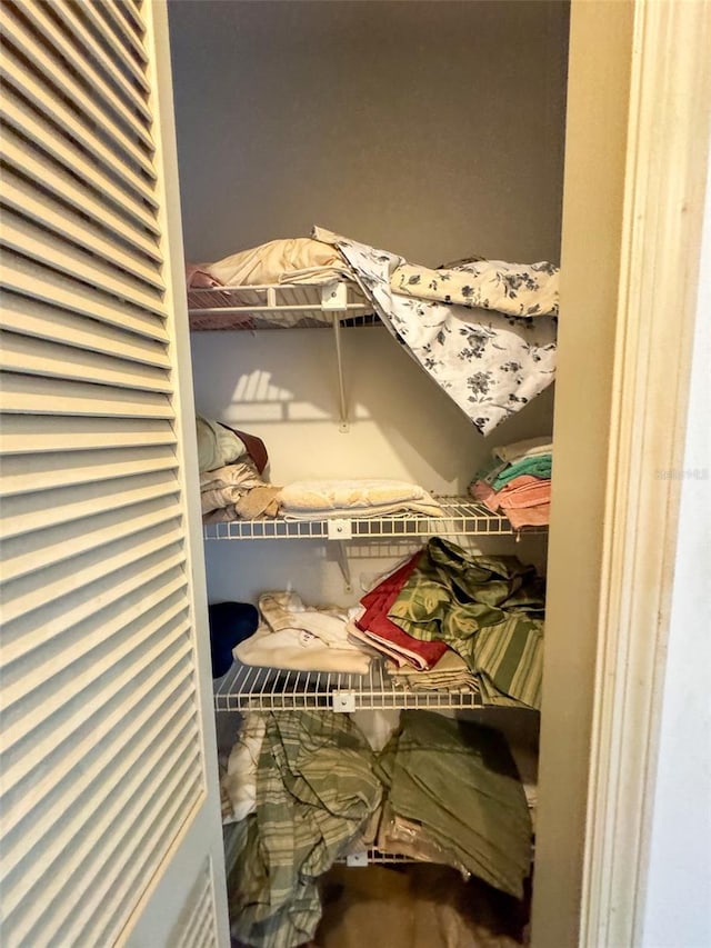 view of closet