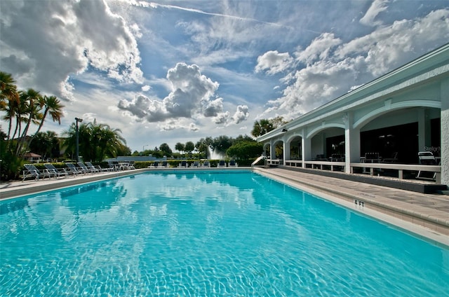 view of pool