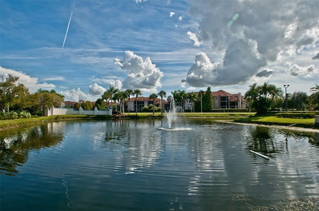 view of water feature