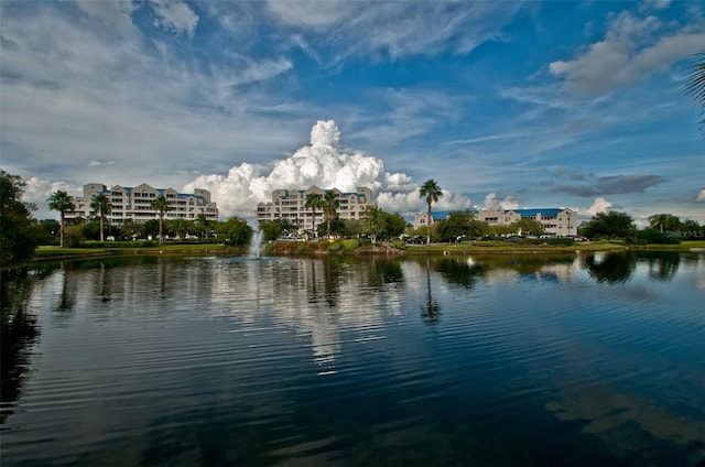 view of water feature
