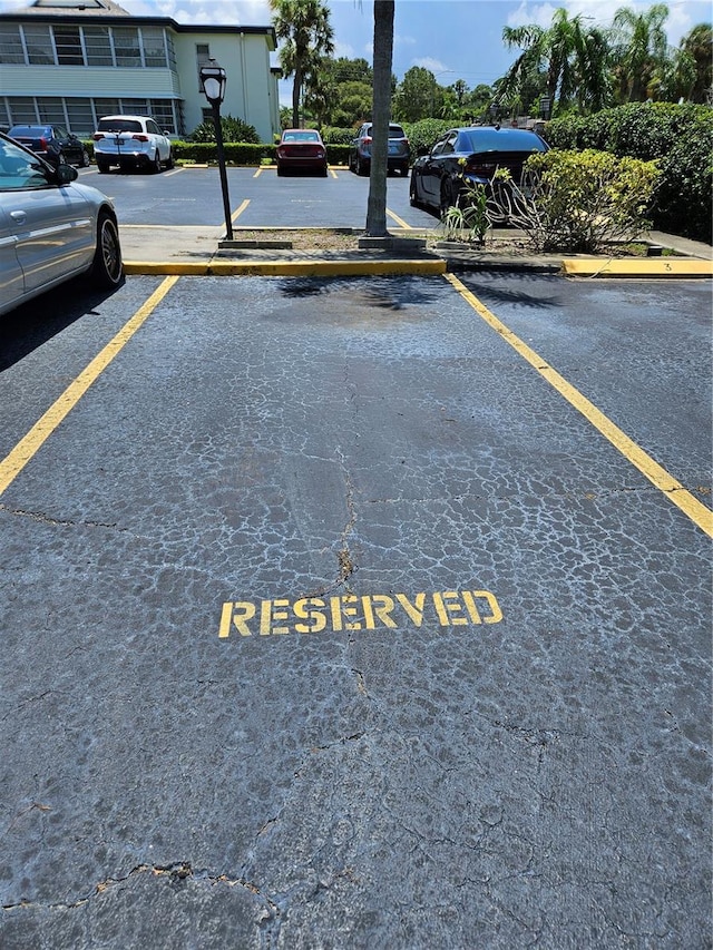 view of vehicle parking