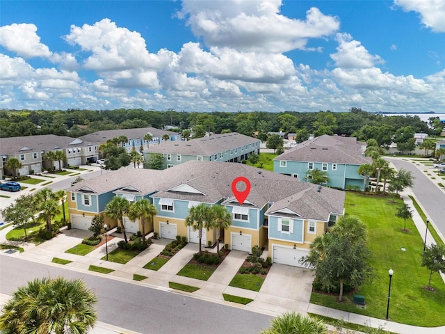 bird's eye view featuring a residential view