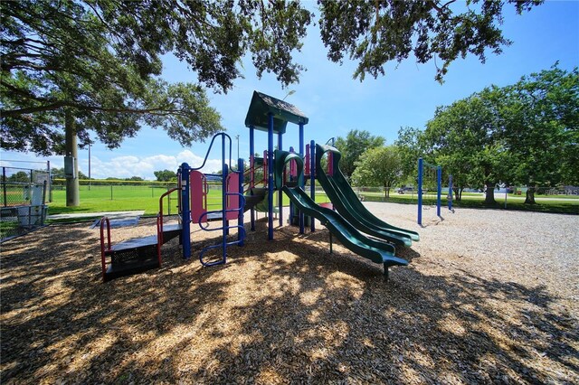 view of jungle gym