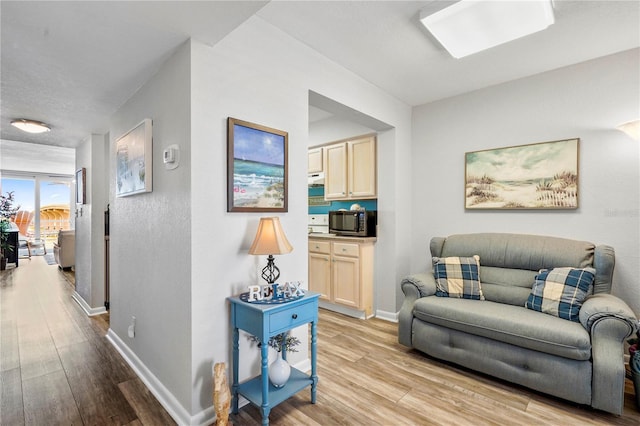 interior space featuring light hardwood / wood-style flooring