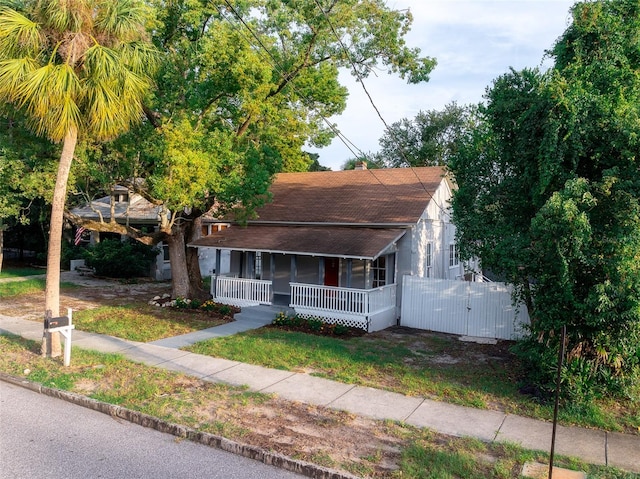 bungalow with a porch