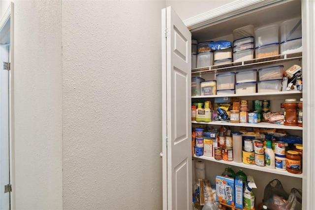 view of pantry