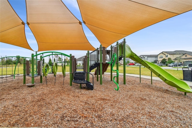 view of playground featuring central AC unit