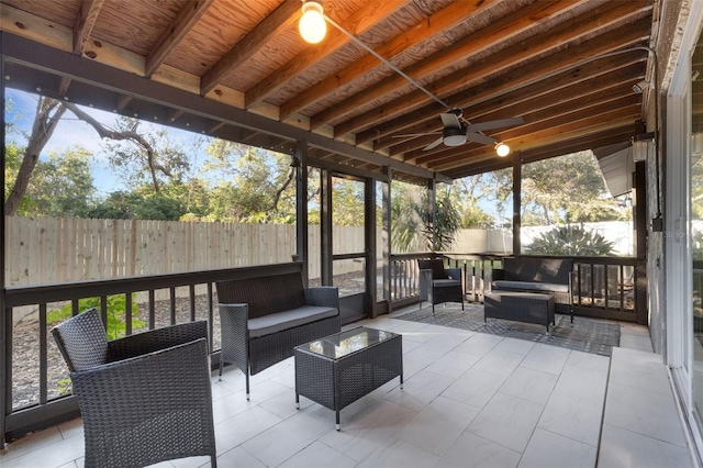 sunroom / solarium with a healthy amount of sunlight