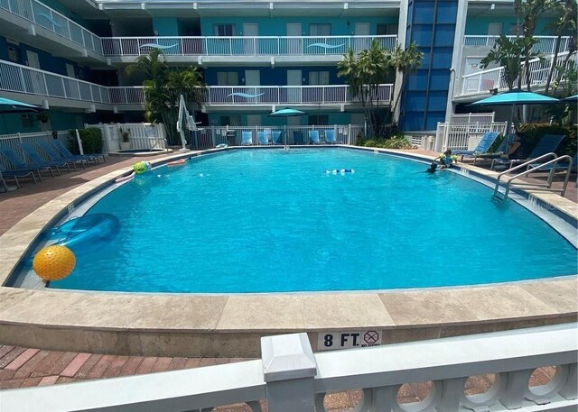 view of pool