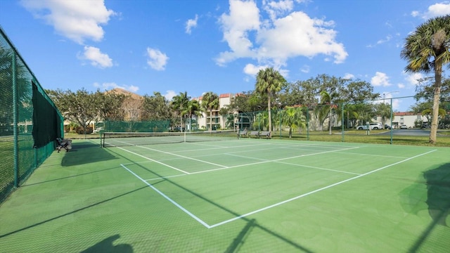 view of tennis court