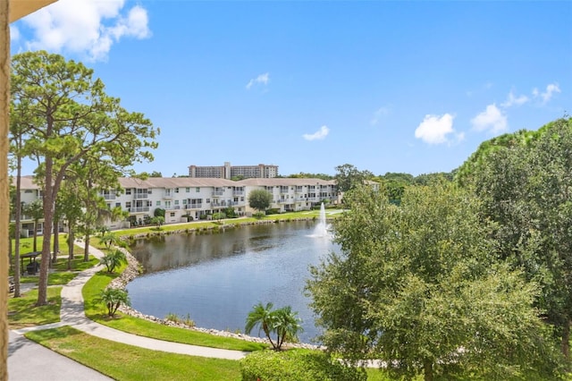 property view of water