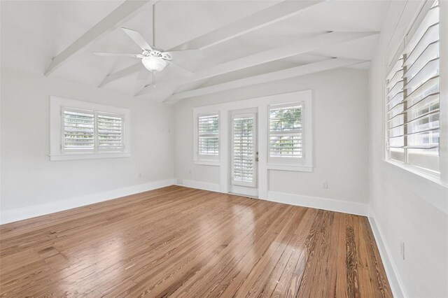 106 19th Ave, St Pete Beach, FL 33706 - unfurnished room with light wood-style flooring and ceiling fan