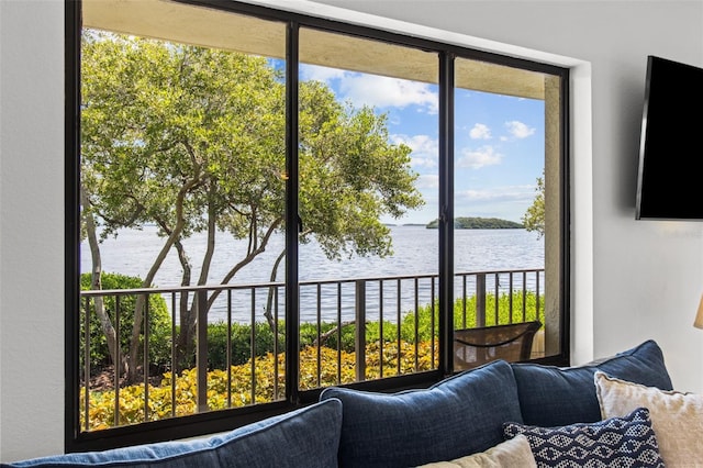 view of sunroom