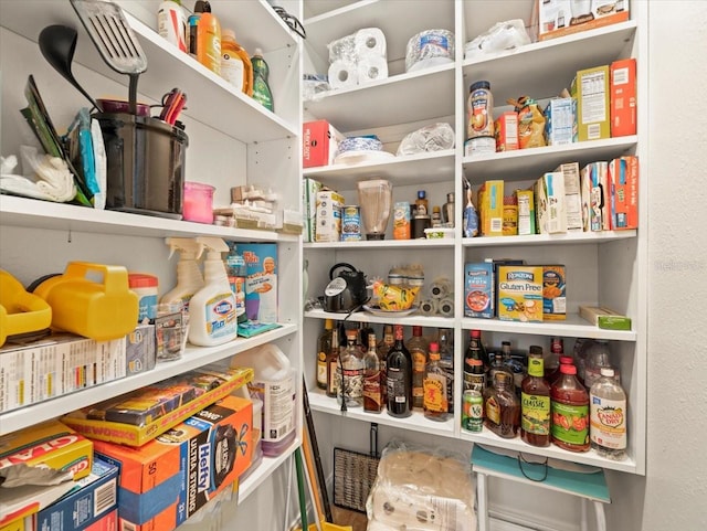 view of pantry