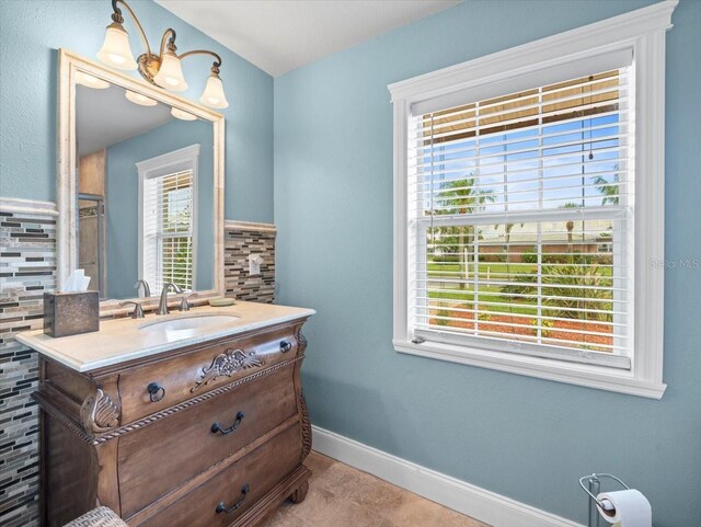 bathroom featuring vanity