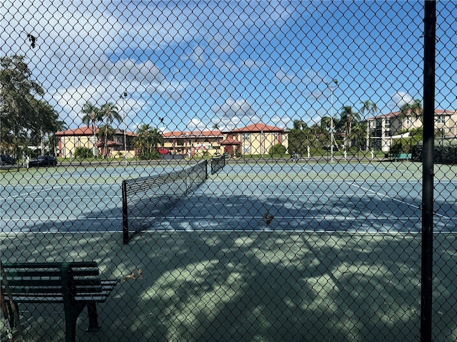 view of tennis court