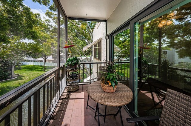 view of balcony