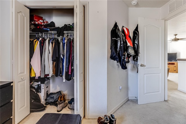 view of closet