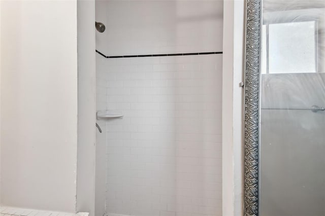 room details with tiled shower