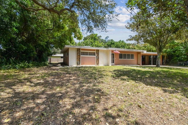 view of ranch-style home