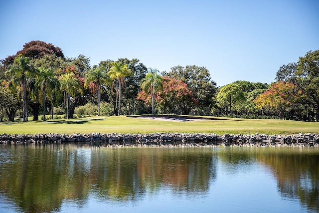 view of water feature