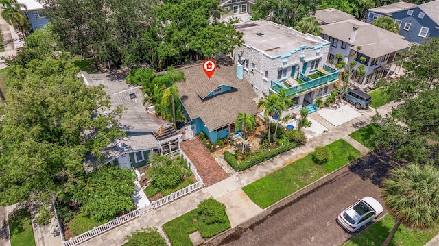 drone / aerial view featuring a residential view