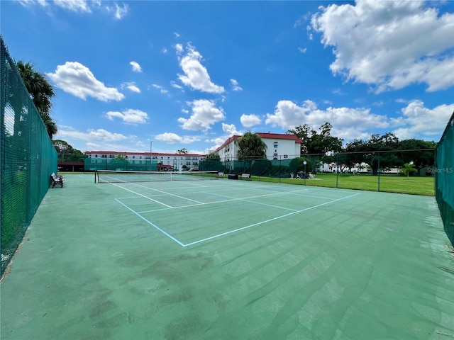 view of sport court