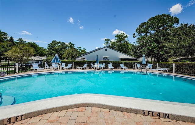 view of pool