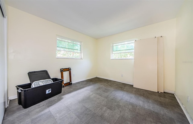 living area featuring tile patterned floors