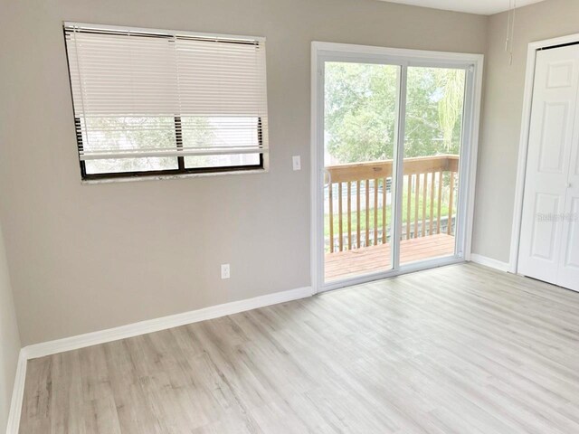 interior space featuring light hardwood / wood-style floors