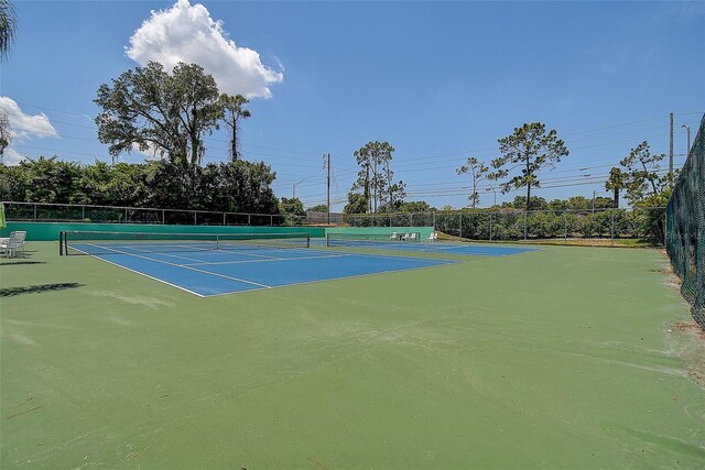 view of tennis court