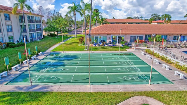 19029 US Highway 19 N Unit 12B, Clearwater, FL 33764 - surrounding community with shuffleboard and a lawn