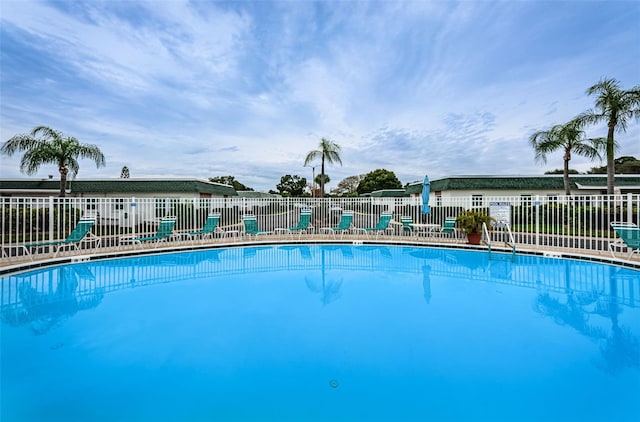 pool with fence