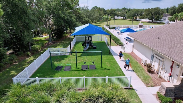 birds eye view of property