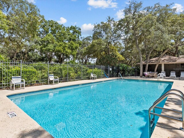 view of pool with a patio